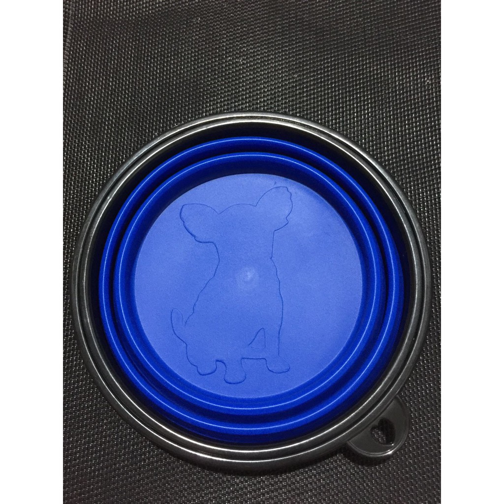 CA555 Travel Folding Bowl Mangkuk Piring Lipat Silicon Kucing Anjing