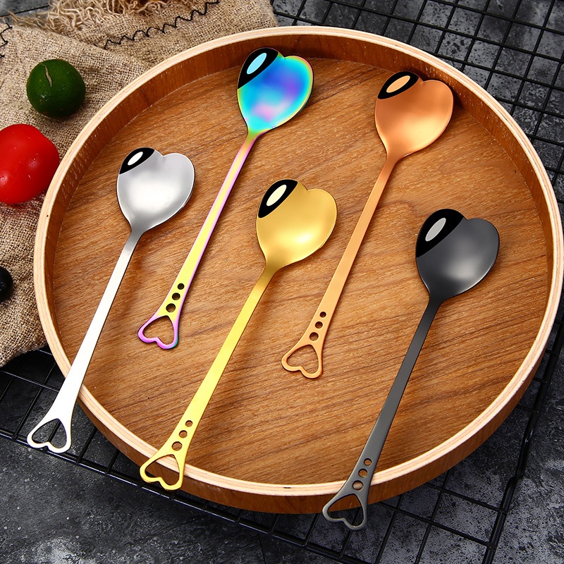 KIYOTE Sendok Kue Teh Dessert Unik Cantik / Cake Tea Spoon Stainless