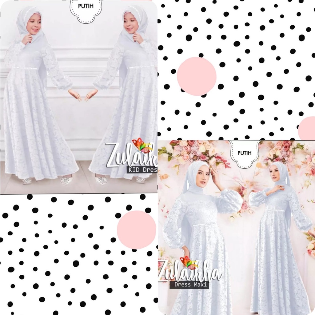 BAJU IBU DAN ANAK - ZULAIKA DRES IBU DAN ANAK - COUPLE IBU ANAK