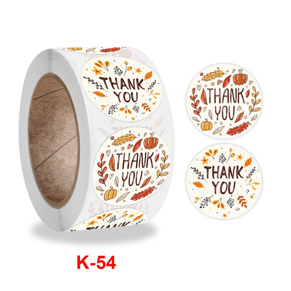 

Sticker packing label thank you reward animal 1 roll (500pcs) 2,5cm