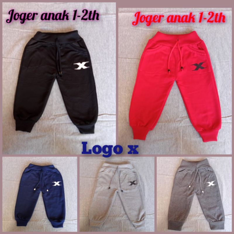 joger anak 1-2th logo,X