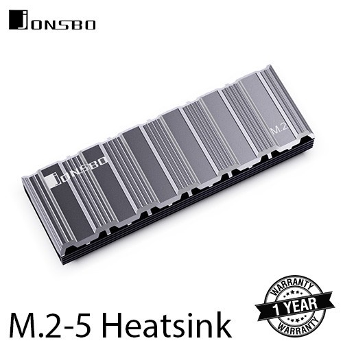 JONSBO M.2-5 Heatsink SSD NVMe M2 Cooling Grey