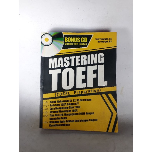 MASTERING TOEFL ( TOEFL Preparation ) Bonus CD Simulasi TOEFL Lengkap