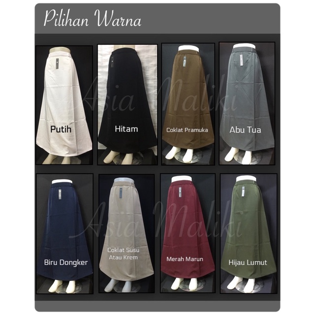 Rok Bahan Merk FIRDAUS Rok KURNIA YS  Rok dasar Rok A (ADA KANTONG DAN PINGGANG KARET)-3
