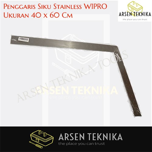 

Penggaris Siku Stainless Steel ukuran 40 x 60 cm Wipro