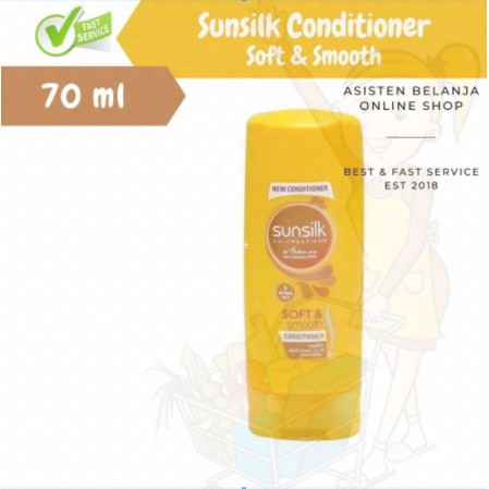 SUNSILK Soft &amp; Smooth Halus dan Lembut Smoothies Conditioner 70 ml Soft and Smooth 70ml