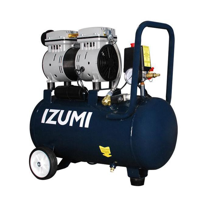 IZUMI 1 HP 24 LITER OILLESS COMPRESSOR - KOMPRESOR LISTRIK SILENT DISKON