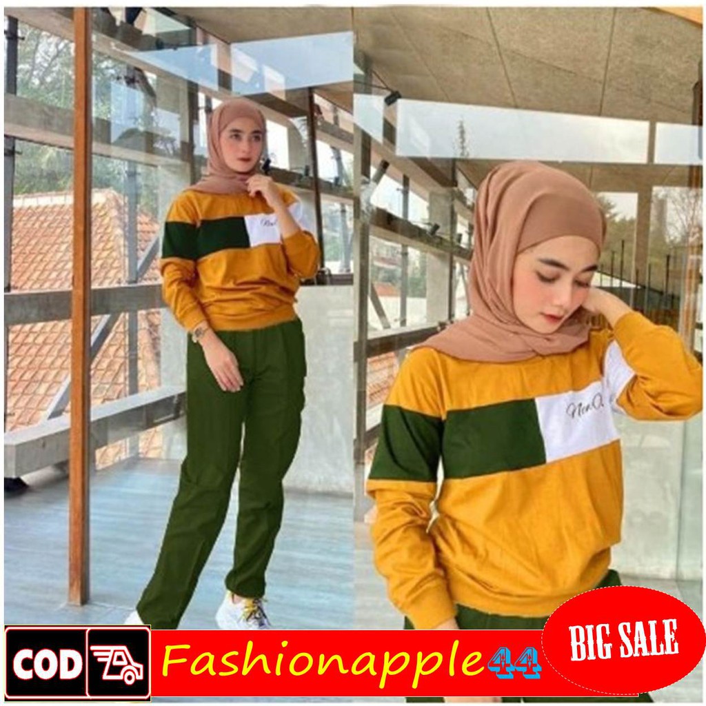 Setelan baju wanita remaja import murah kekinian / Setelan Neoz / Pakaian Casual Wanita / setelan