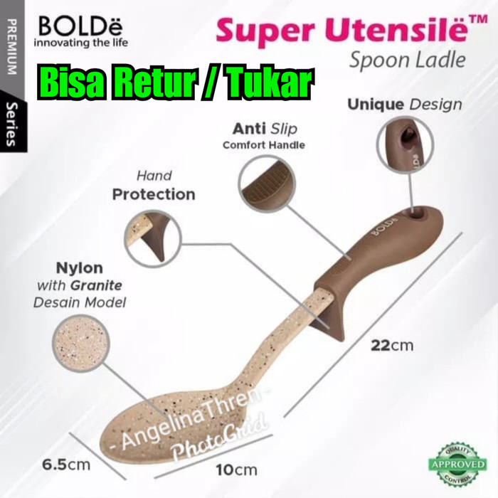 Sendok Sayur Bolde Premium - Spoon Ladle Bolde