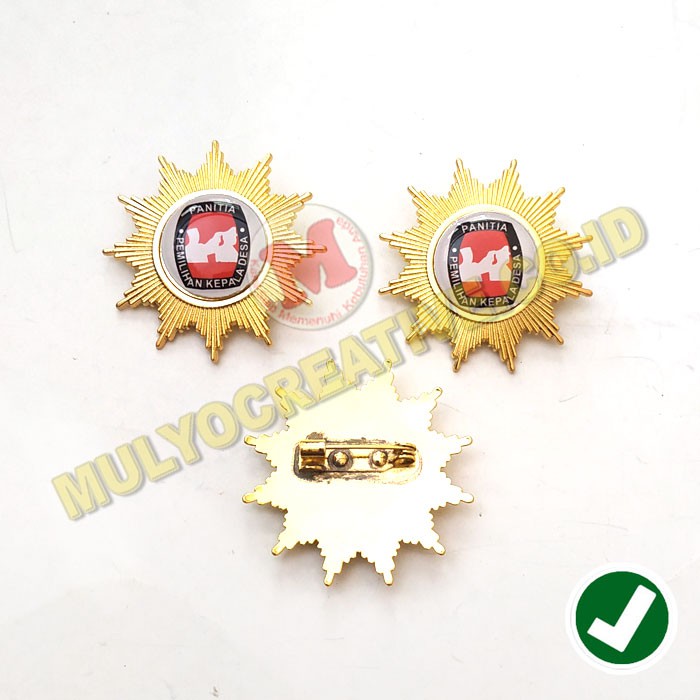Lencana Pin Panitia Pemilihan Lurah Pin Panitia Pilkades Custom Murah