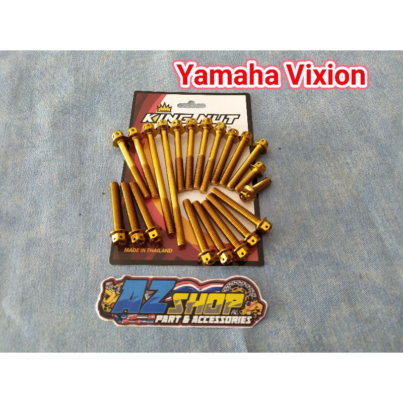 Baut Probolt Blok Bak Mesin Kanan Kiri Yamaha Rxking Rxz Vixion Original Thailand