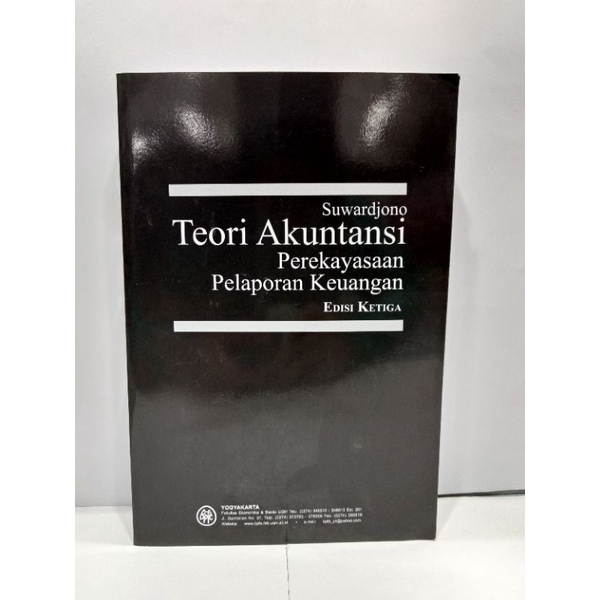 Jual TEORI AKUNTANSI EDISI KETIGA SUWARDJONO | Shopee Indonesia