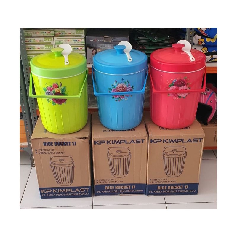 (MURAH) Rice Bucket 17liter / Termos Nasi KIMPLAST 17liter / Termos Es / Termos Nasi