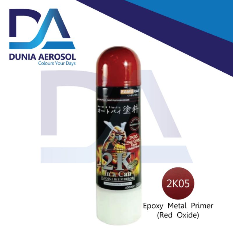 Samurai Paint 2K Epoxy Metal Primer 2K05 Red Oxide Epoxy Anti Karat