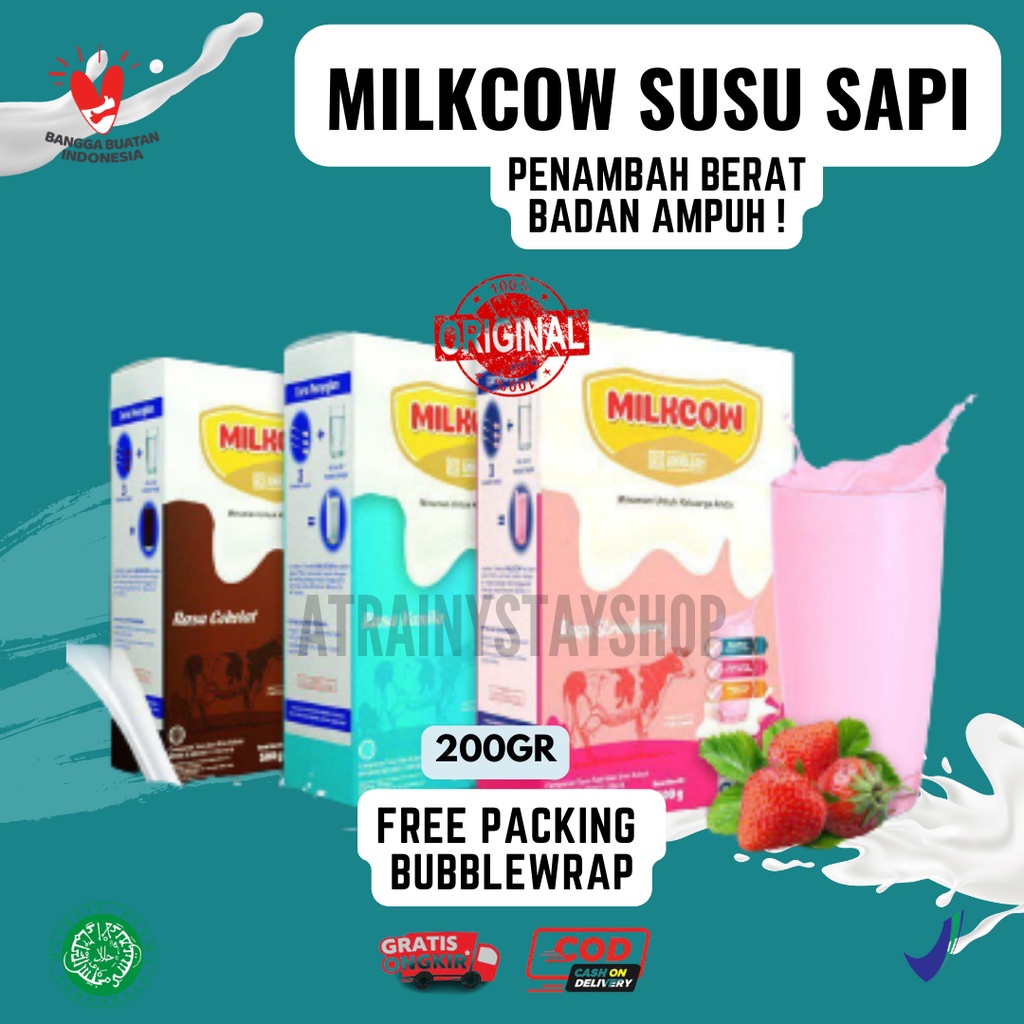 MILKCOW SUSU PENGGEMUK AMPUH 100% PENAMBAH NAFSU MAKAN PENAMBAH BERAT BADAN