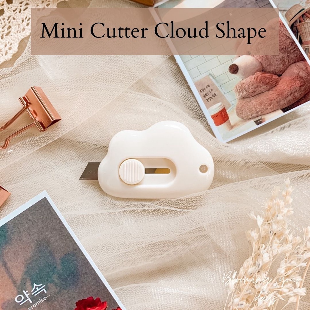 

Mini Cutter Portable Durable Cute Size Cloud Shape Pemotong Kertas