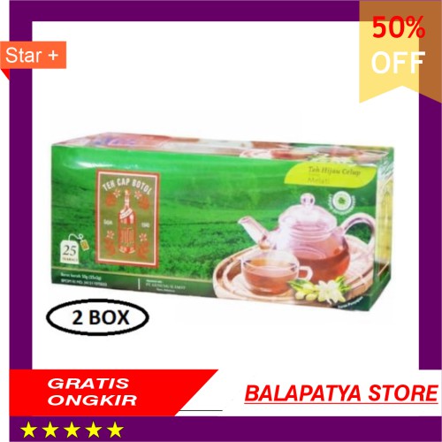 

CUMA HARI INI SAJA!!! 50 Off Teh Hijau Celup Cap Botol 25s