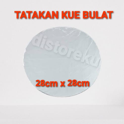 ALAS PAPAN TRIPLEK KUE TART uk.28x28cm TRIPLEKS TATAKAN KAYU PERSEGI