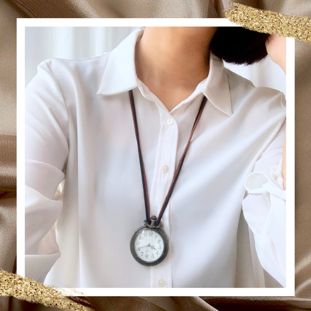 [Preloved] Kalung Jam VINTAGE PENDANT POCKET WATCH