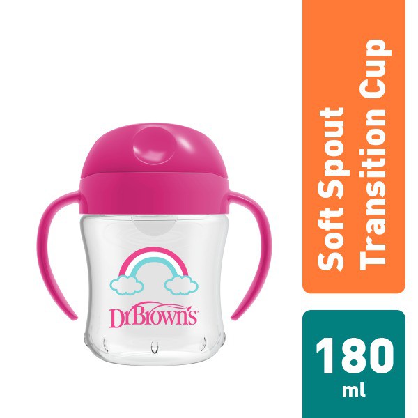 DR BROWNS SOFT SPOUT TRANSITION CUP 180ML - NEW VERSION / 61001
