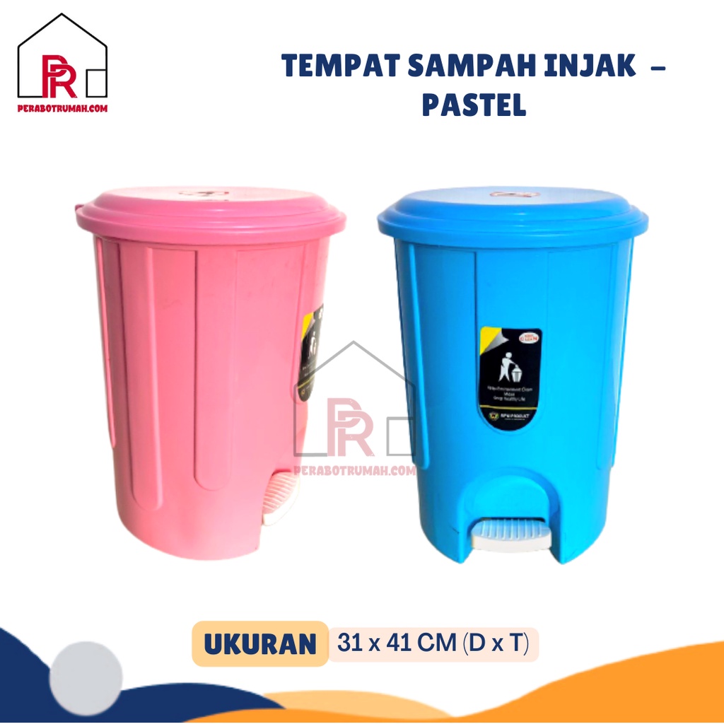 TEMPAT SAMPAH INJAK BULAT BESAR MKW / TEMPAT SAMPAH TUTUP / TONG SAMPAH INJEK