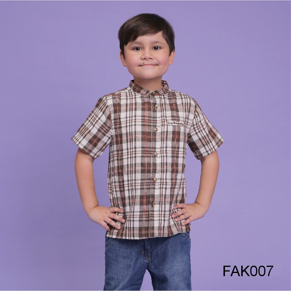 Size S - Baju Koko Anak Afrakids - Baju Muslim Anak Laki-Laki