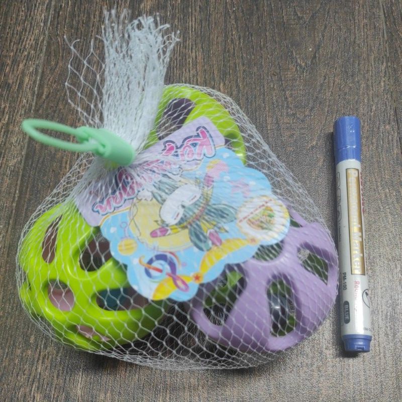 Kerincing Kerincingan Bola Mainan Bayi isi Aneka Warna