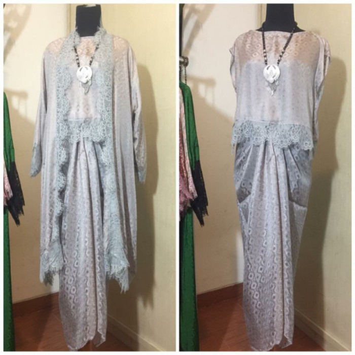 Couple Batik Outer Outer Ikat Set Viscose Set Polos Batik Rok Batik