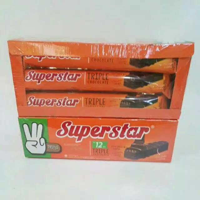 

Superstar Triple Chocolate 12 pcs berat 216gr