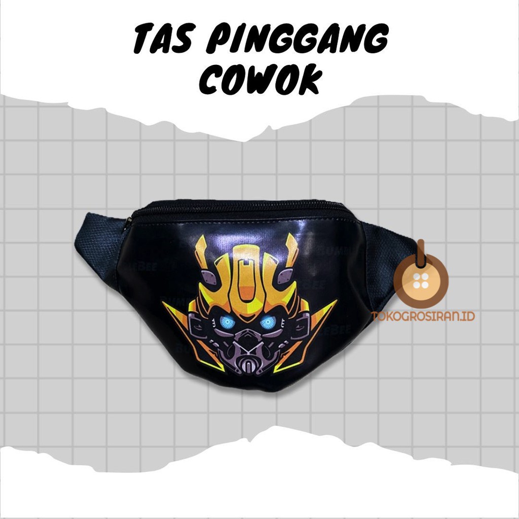 TAS PINGGANG ANAK MURAH SUPERHERO WARNA HITAM HULUK BATMEN BAMBEL BLACK PANTHER WAIST BAG ANAK MURAH