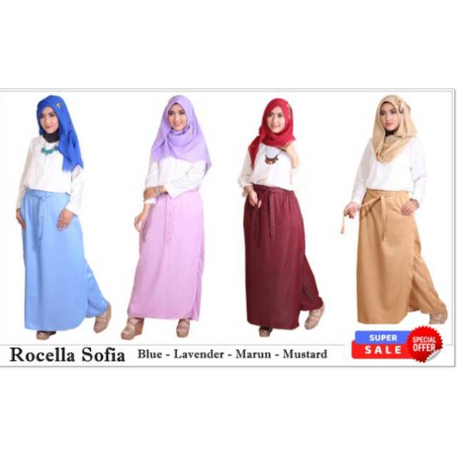 Rok Celana Soft Denim Sofia by Rocella