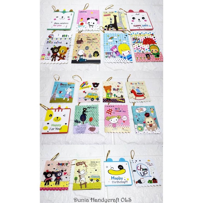 

Fancy Card Kartun Lucu Cute Karakter Manis Kartu Ucapan Gift Murah duniahand1 Kualitas Baik