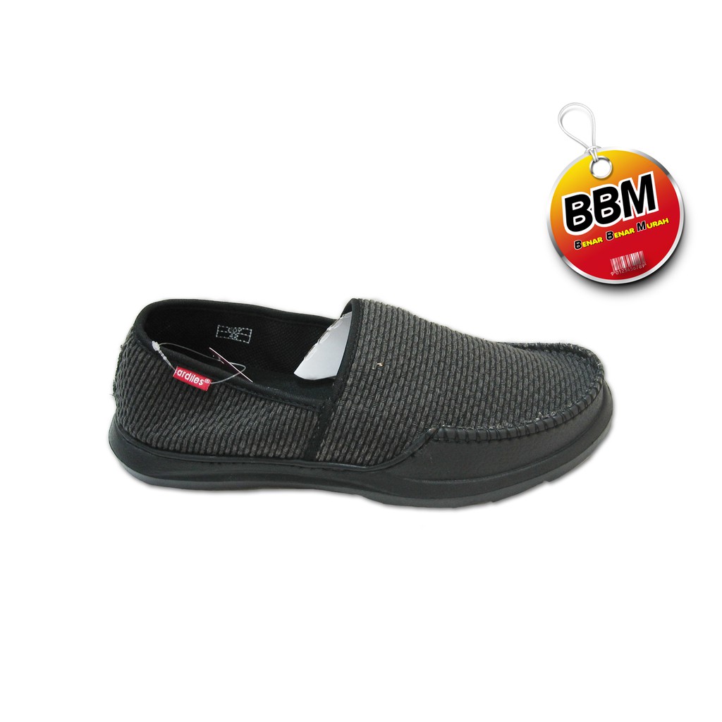 ARDILES COY - SEPATU PRIA SLIP ON SANTAI - Hitam/Hitam