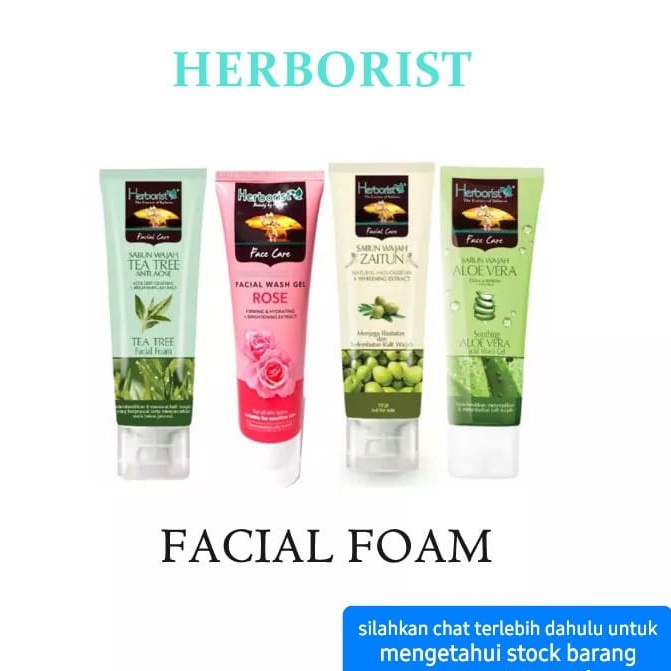 HERBORIST FACIAL FOAM 80GR SABUN CUCI WAJAH / MUKA CLEANSER KOSMETIK