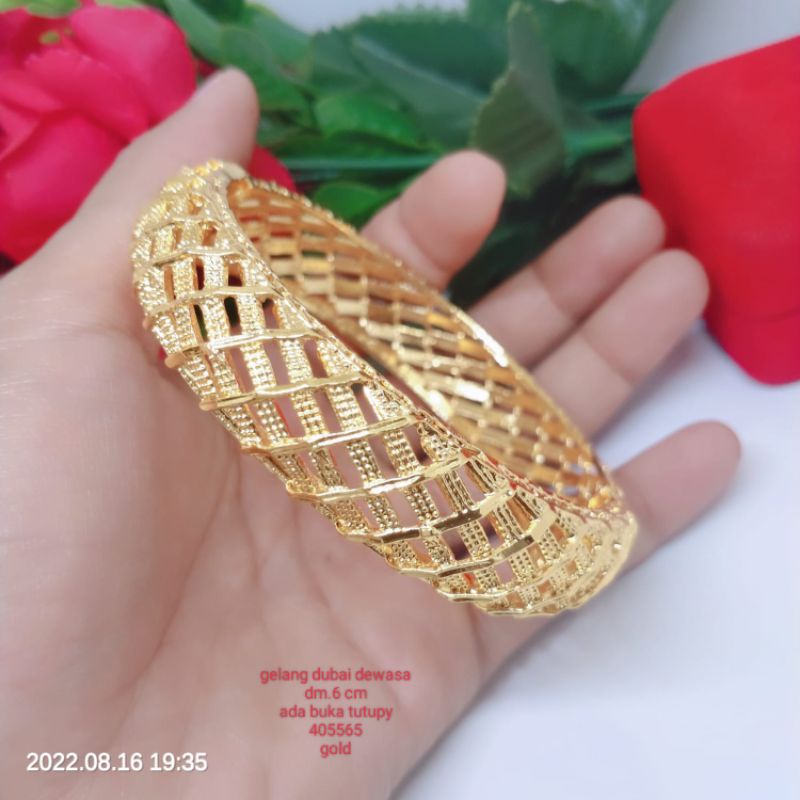 gelang perhiasan aksesoris lapi emas elegant