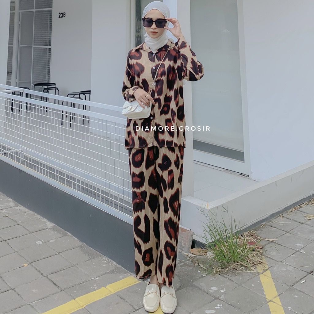 BLOOMS DAILY ONE SET / TIE DYE ONE SET RAYON / STELAN PIYAMA WANITA-LETTA ONE SET