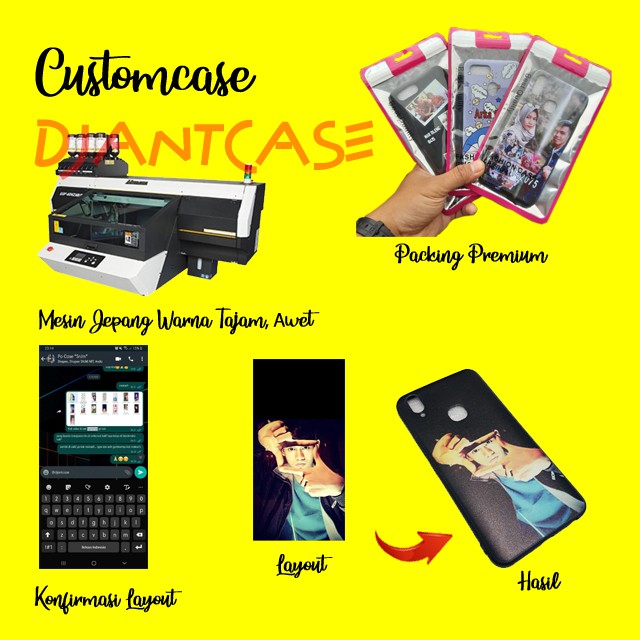 Blackmatte Custom Case foto suka suka softcase blackmatte/ anticrack (pakai foto kamu sendiri)