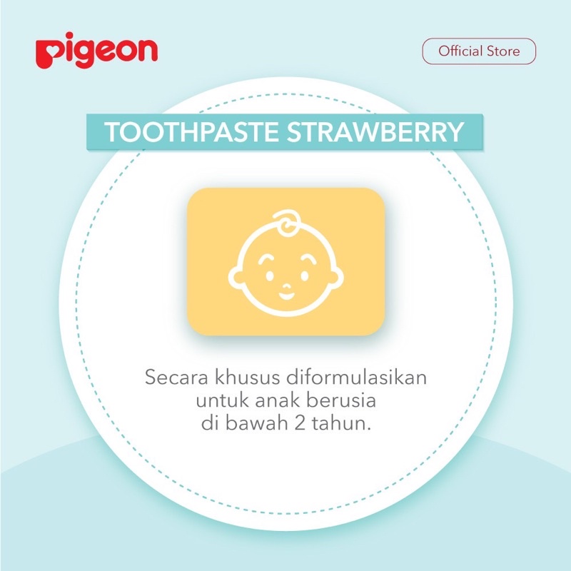 Pigeon Toothpaste Strawberry / Orange 45 g Pasta gigi Pigeon rasa strawberry orange