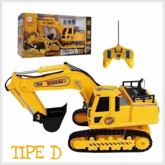 Rc Excavator Remot Remote Control Eksavator Mainan Exavator Exsavator - TIPE D