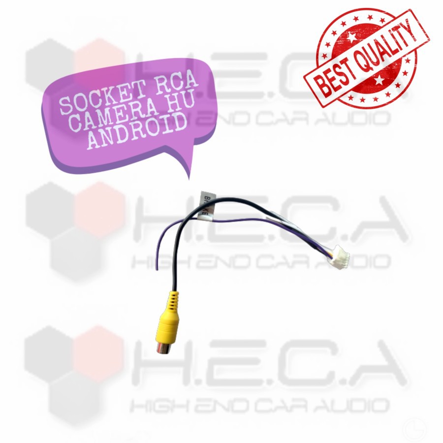 Socket RCA Camera Head Unit Android Soket Kamera Kabel Cable