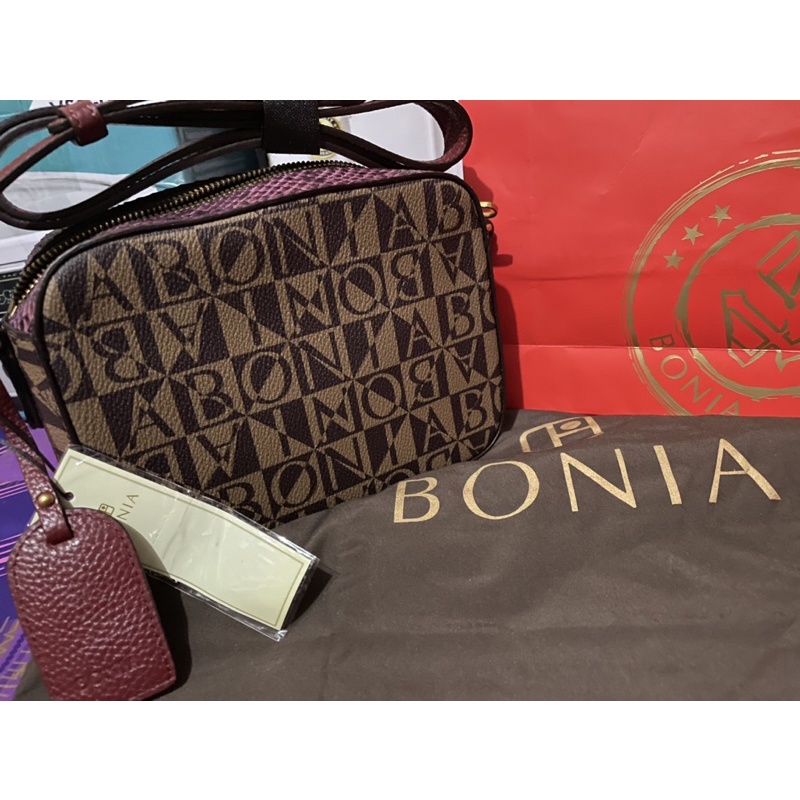 tas bonia camera bag marron
