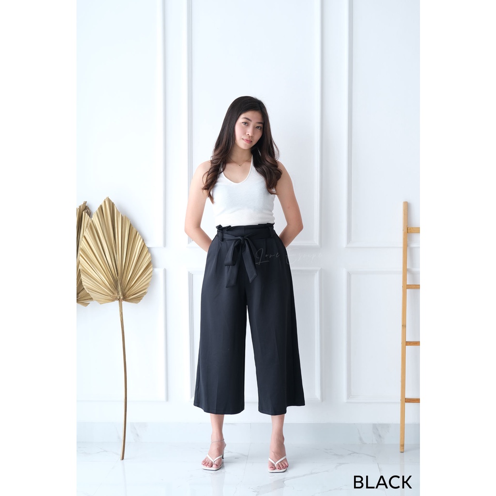 LOVE ESCAPE Celana Kulot Wanita Kualitas Terbaik / Kinsley Culotte Pants-3