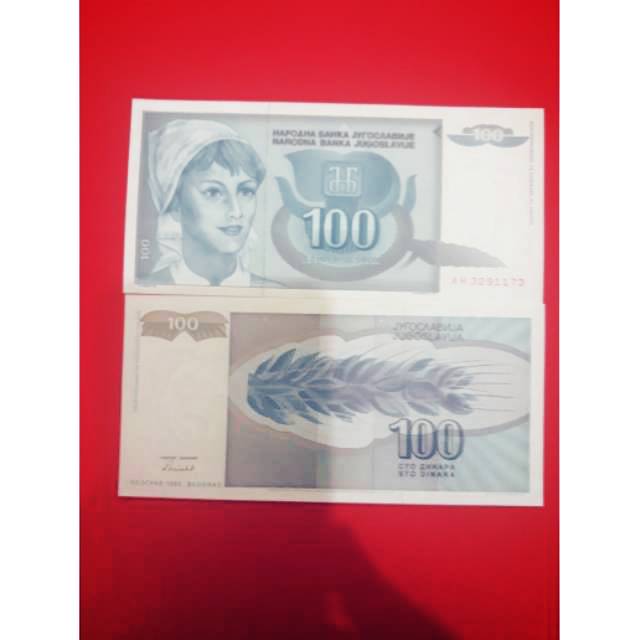 Uang asing yugoslavia pecahan 100