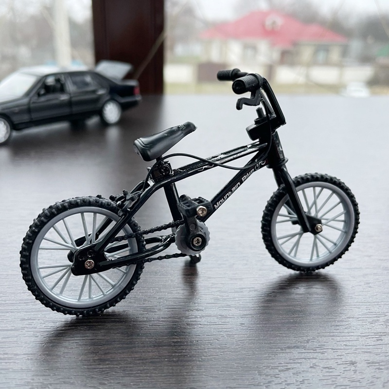 Mainan Sepeda Gunung Bmx Mini Bahan Metal Dengan Tali Rem Untuk Hadiah Anak Laki-Laki