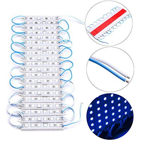 Lampu LED MODUL SMD 5050 6 LED 6 Mata Per Strip DC 12V IP65 WATERPROOF ISI 20 STRIP