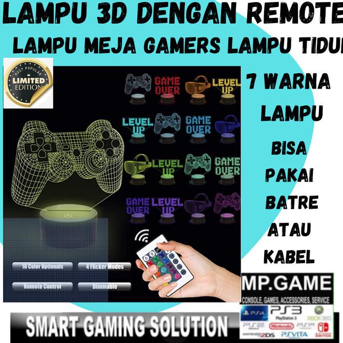3D led lamp icon light Playstation Gaming Room Lampu Tidur Lampu Meja ready