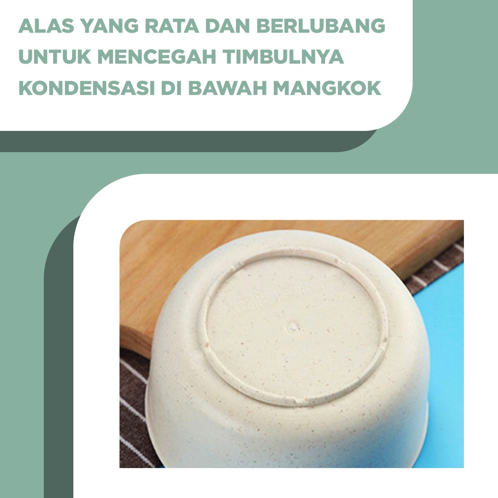 Mangkuk Wheat Straw Ramah Lingkungan | BPA Free | Tahan Panas Microwave