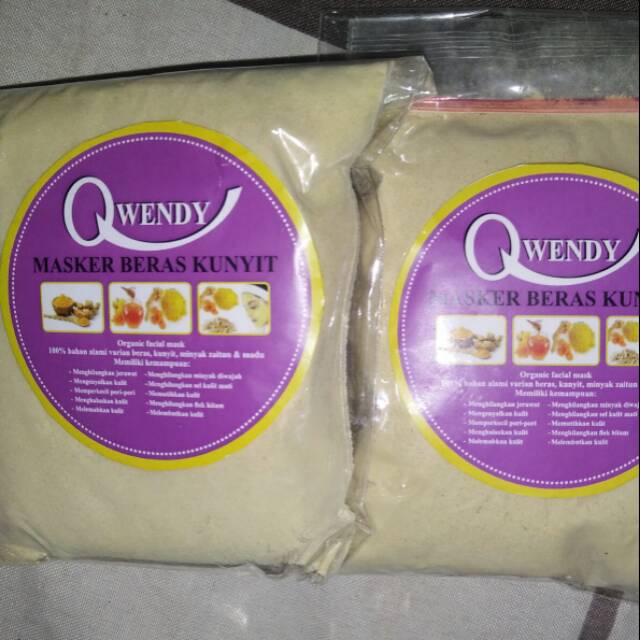 Qwendy Masker Beras Kunyit Indonesia