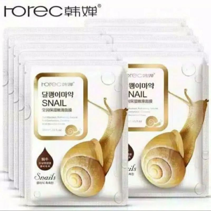 ROREC SNAIL MASK SHEET MASK MASKER SIPUT ROREC