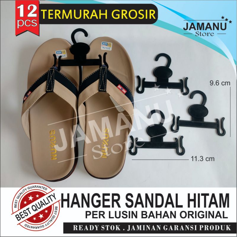 Hanger Sandal Jepit Gantungan sandal Hitam perlusin